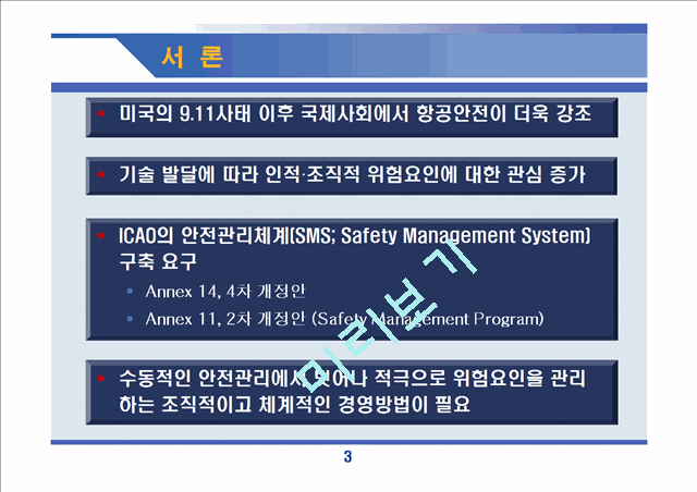 항공안전관리체계 적용방안 연구   (3 )